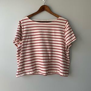 Madewell Cropped Striped Shirt
